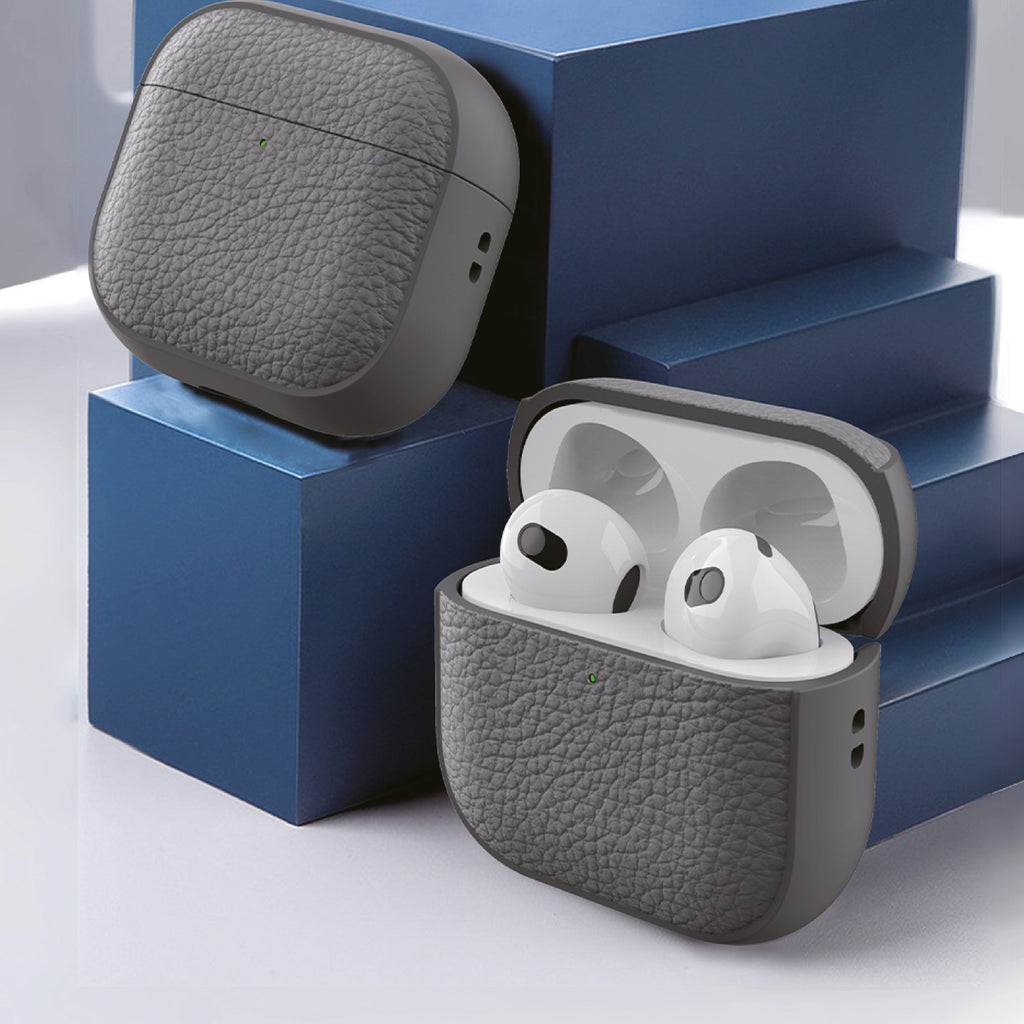 LZEL Airpods 4 Aurum Guard Premium TPU Leather Case