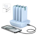 LZEL Quadra Energia Y Station 10000mAh Charging Station Built In Cable Lightning And Type-C | Blue