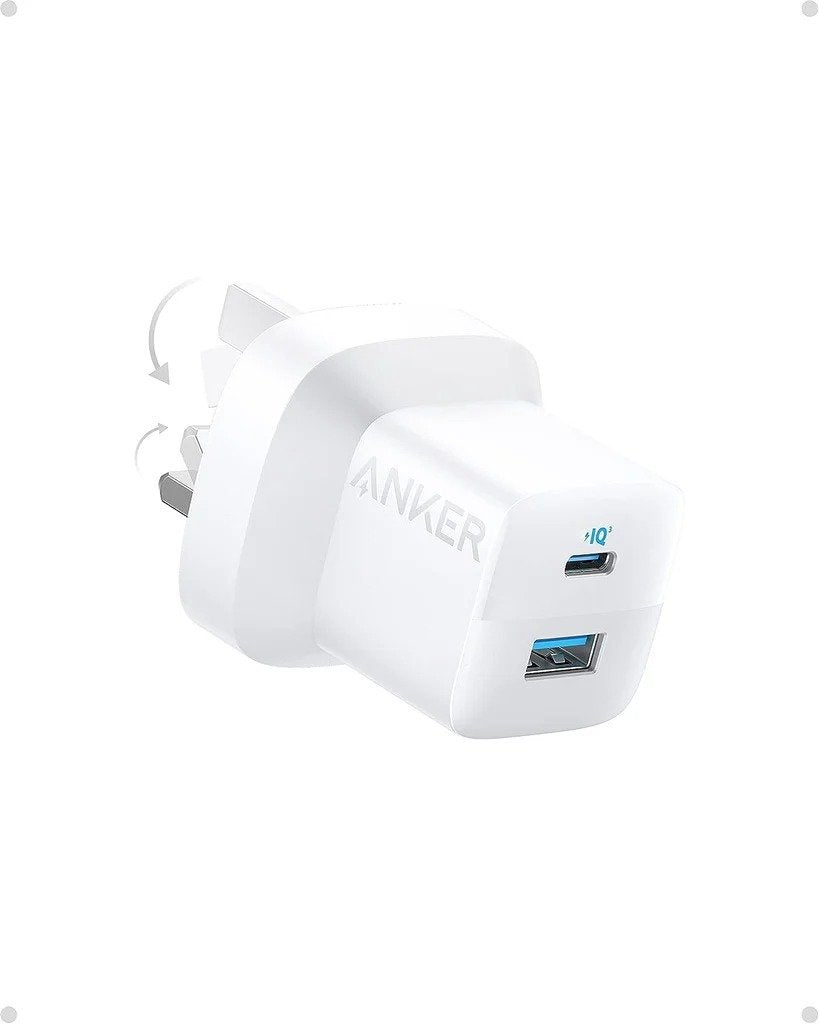 Anker 323 Charger With 310 USB-C To Lightning Cable 33W | White