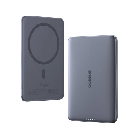 Baseus PicoGo AM31 Qi2 Ultra-Mini Magnetic Power Bank with Kickstand 5000mAh 20W | Cosmic Black