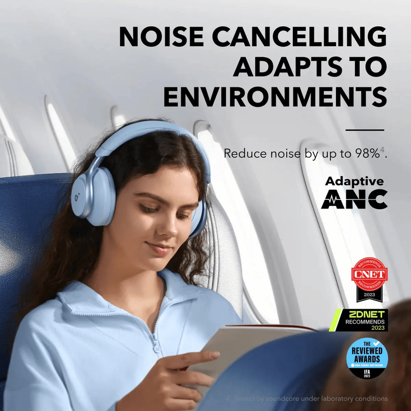 Anker Soundcore Space One Noise Cancelling Headphones – Blue