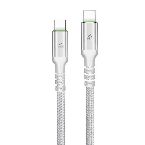 Asli Global Power Wire Max USB-C to USB-C Cable 66W 2M | White