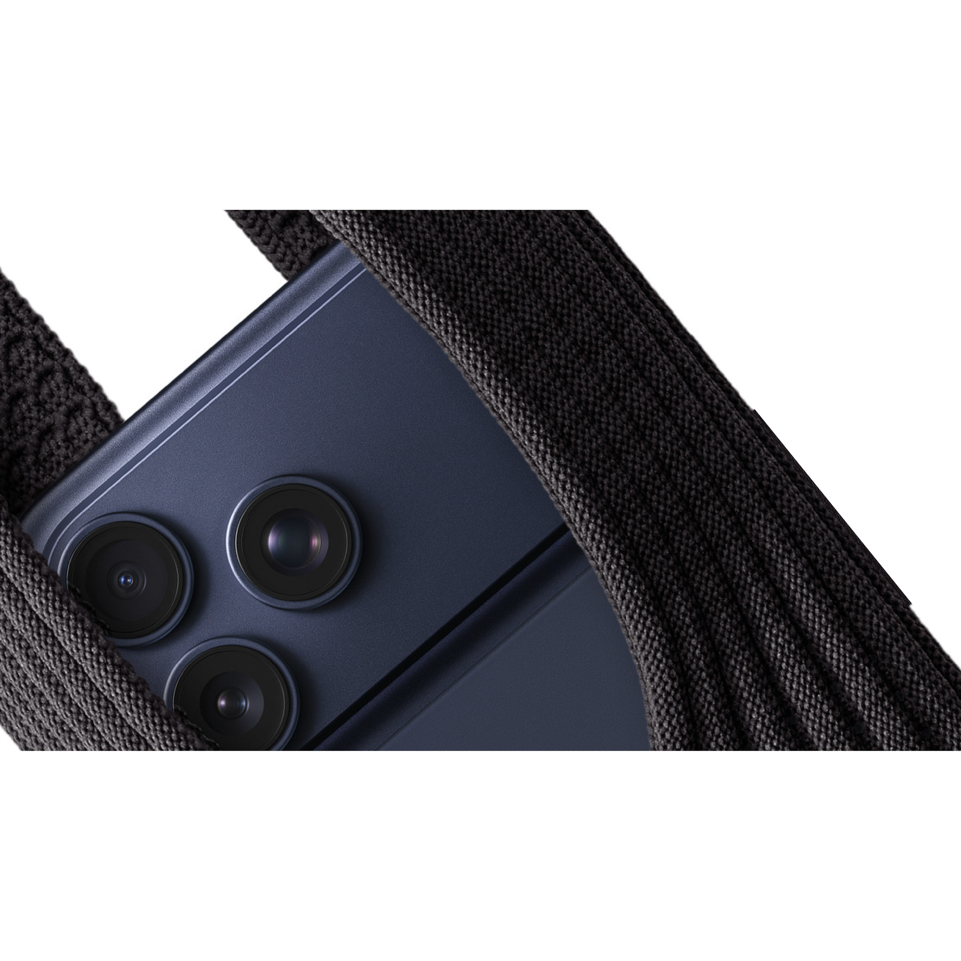 Phone Pocket with Strap â€“ Stretch Knit Wearable iPhone Holder 80 cm | Black