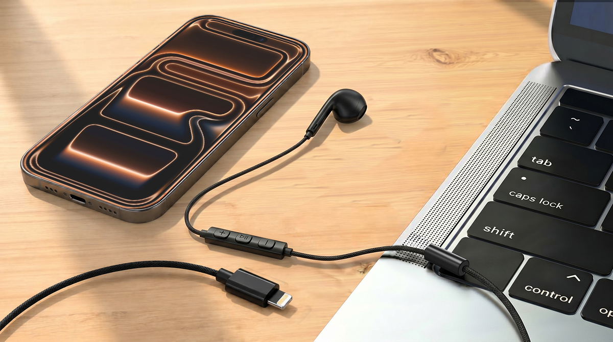 aslitec SoundPod Elite Premium Wired Single-Ear Lightning Earphones