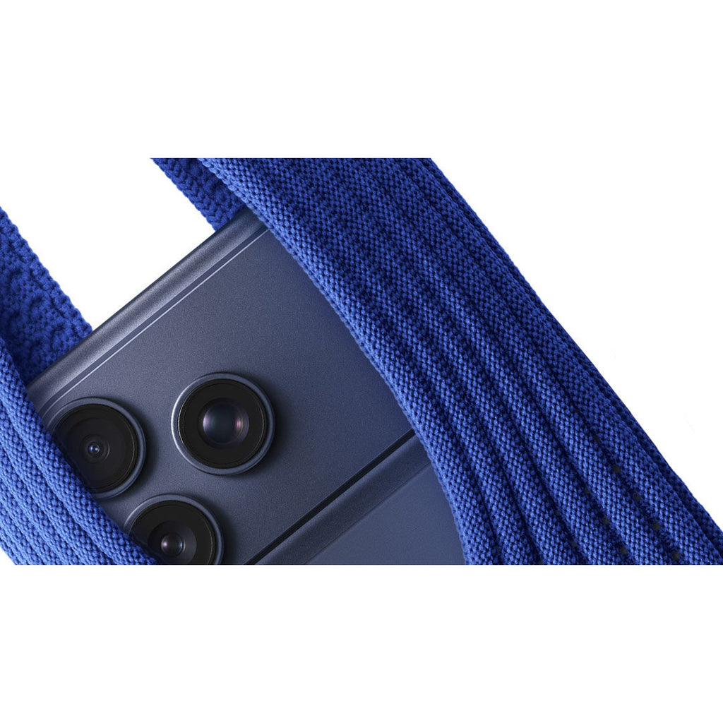 Phone Pocket with Strap â€“ Stretch Knit Wearable iPhone Holder 40 cm | Sapphire