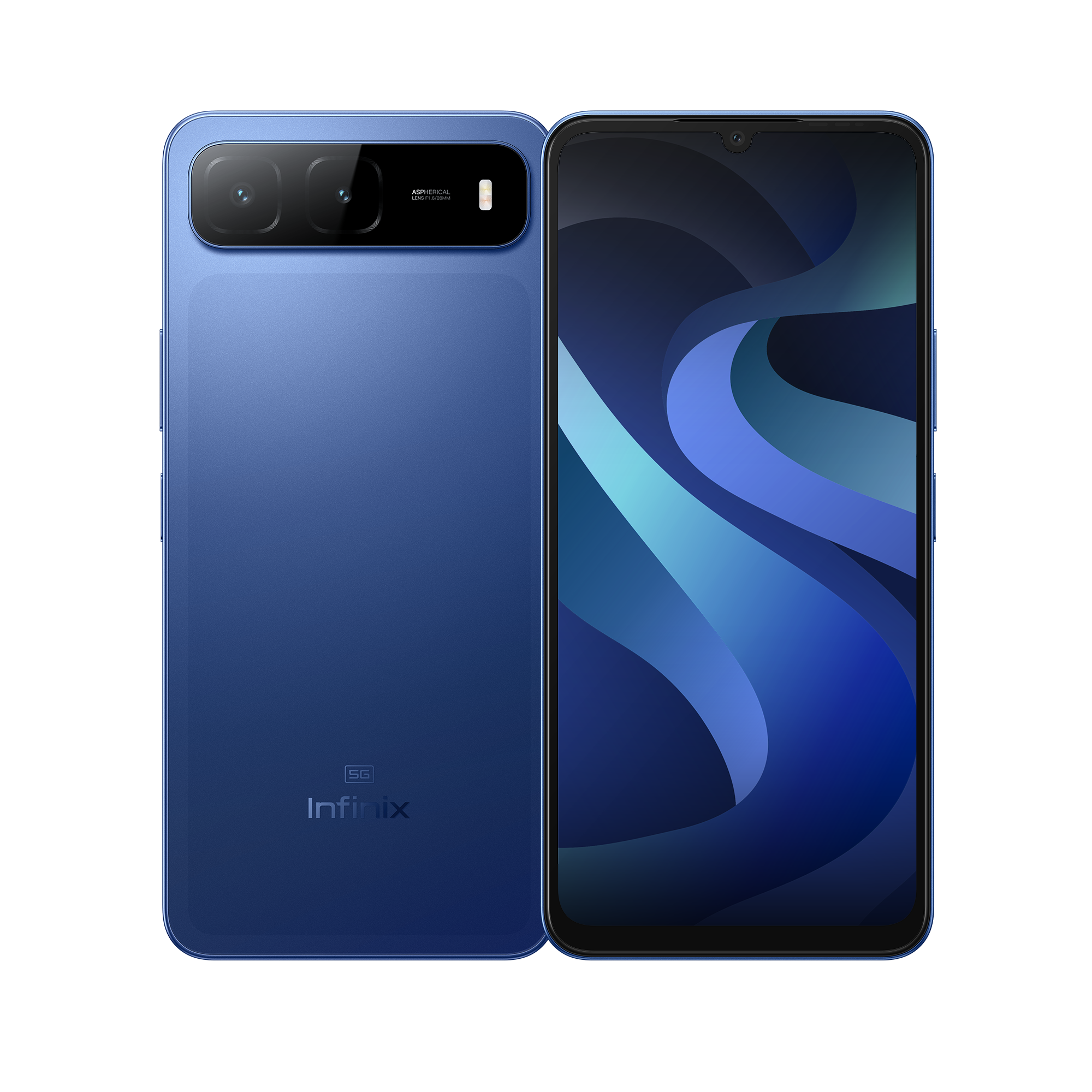Infinix Hot 60i 5G - 6.75" 120Hz Smooth Display - 128GB Storage, 4GB RAM  4GB Extended - 6000mAh Battery - 50MP Camera - IP64 | Shadow Blue