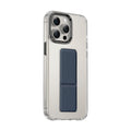 Asli Global iPhone 15 Pro Leather Grip Stand | Dark Blue