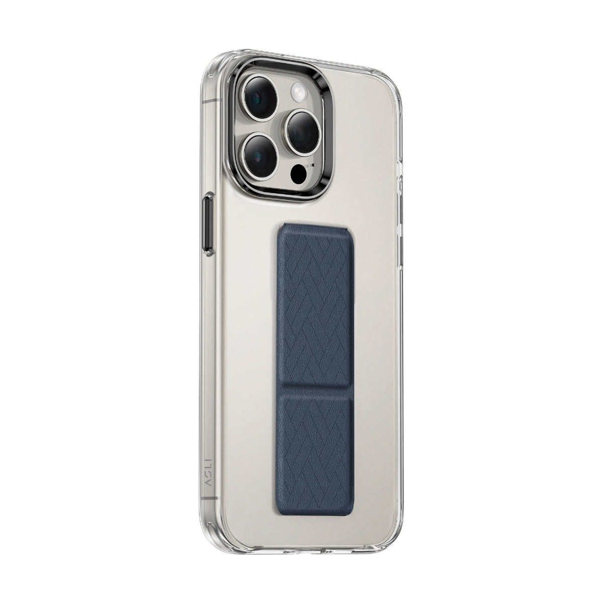 Asli Global iPhone 15 Pro Leather Grip Stand