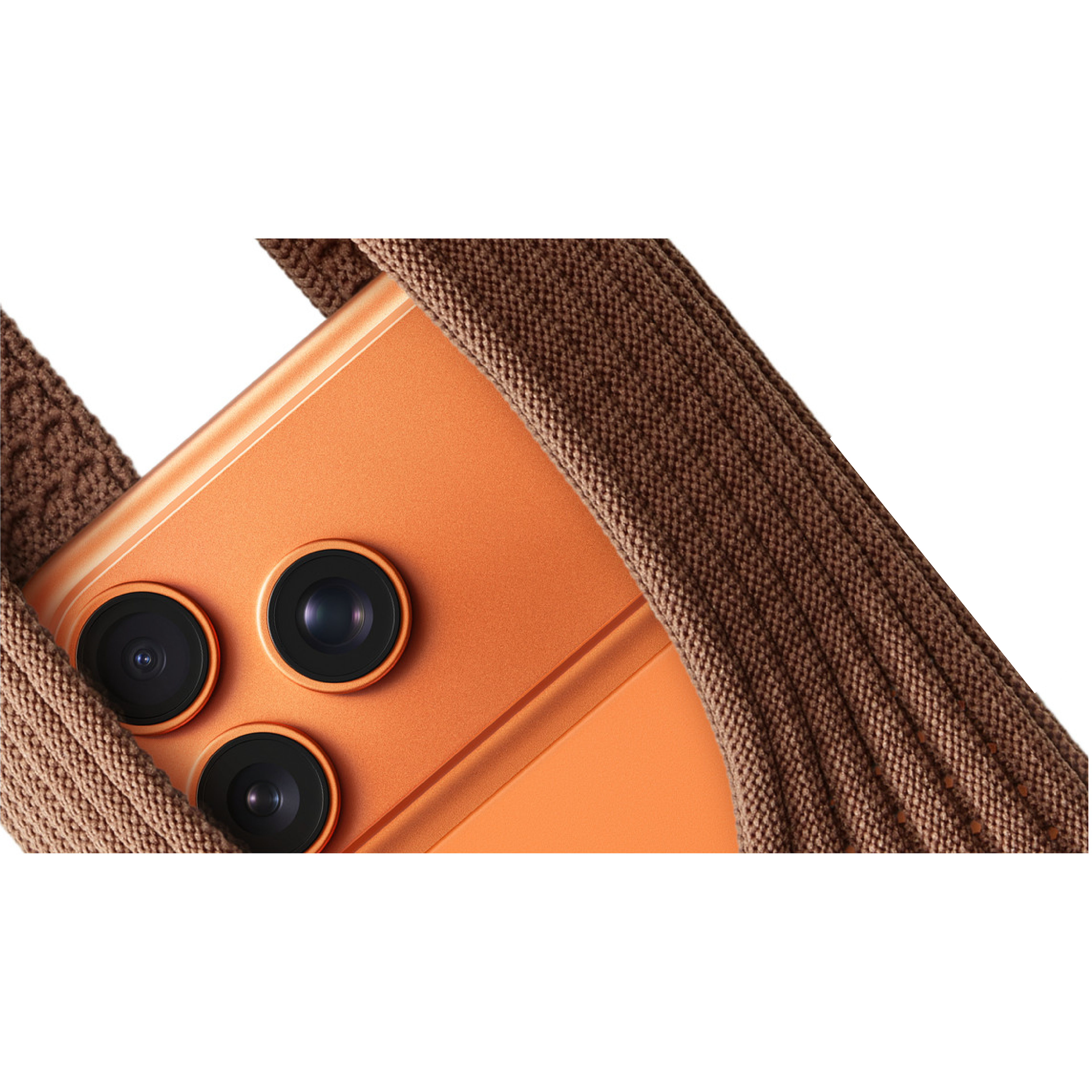 Phone Pocket with Strap â€“ Stretch Knit Wearable iPhone Holder 80 cm | Cinnamon