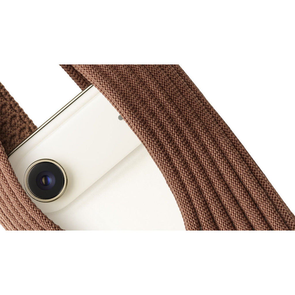 Phone Pocket with Strap â€“ Stretch Knit Wearable iPhone Holder 40 cm | Cinnamon