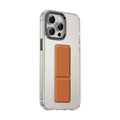 Asli Global Leather Grip Stand for iPhone 15 Pro | Brown