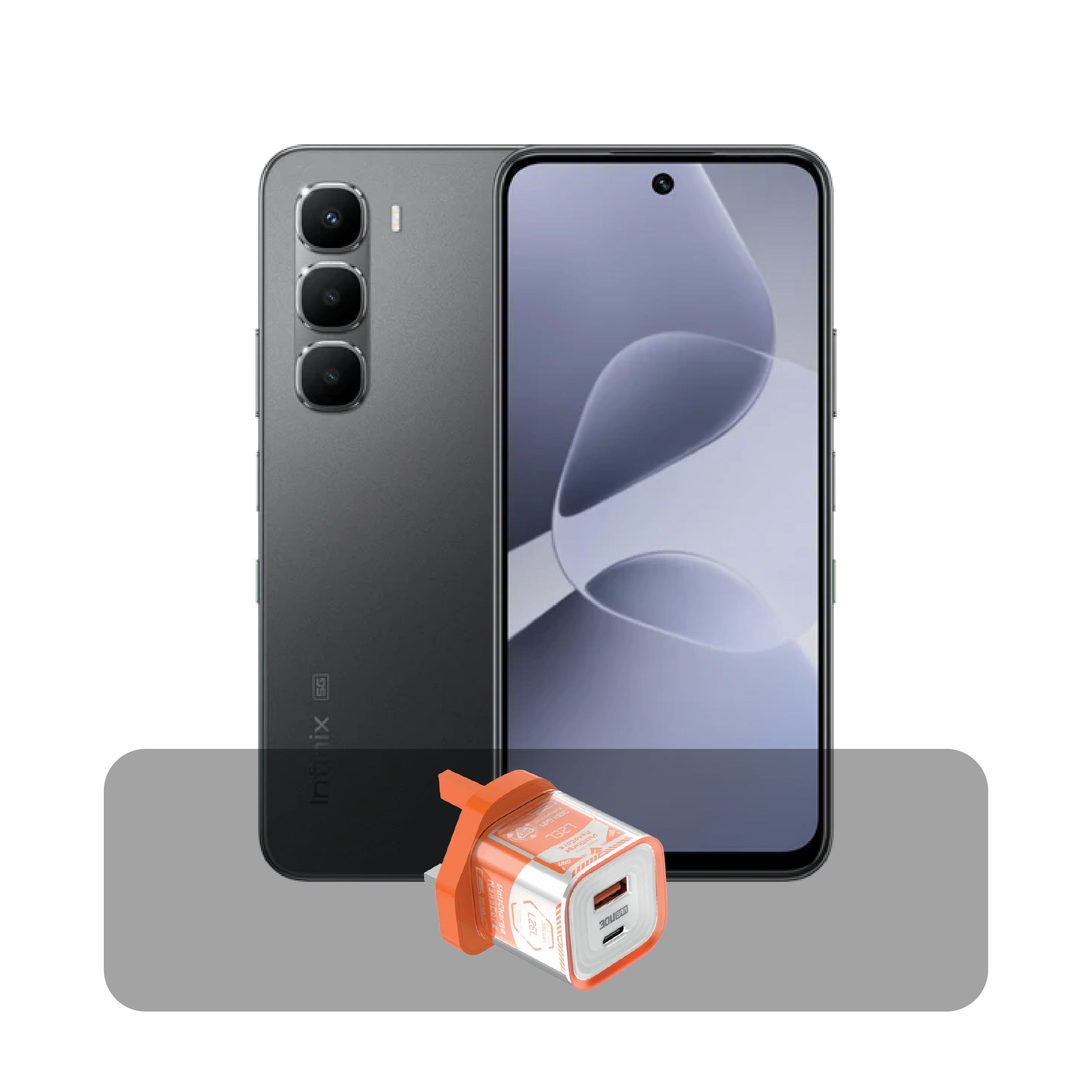 Infinix Hot 60 5G - 6GB RAM - 128GB Storage  Bundle Offer | Sleek Black