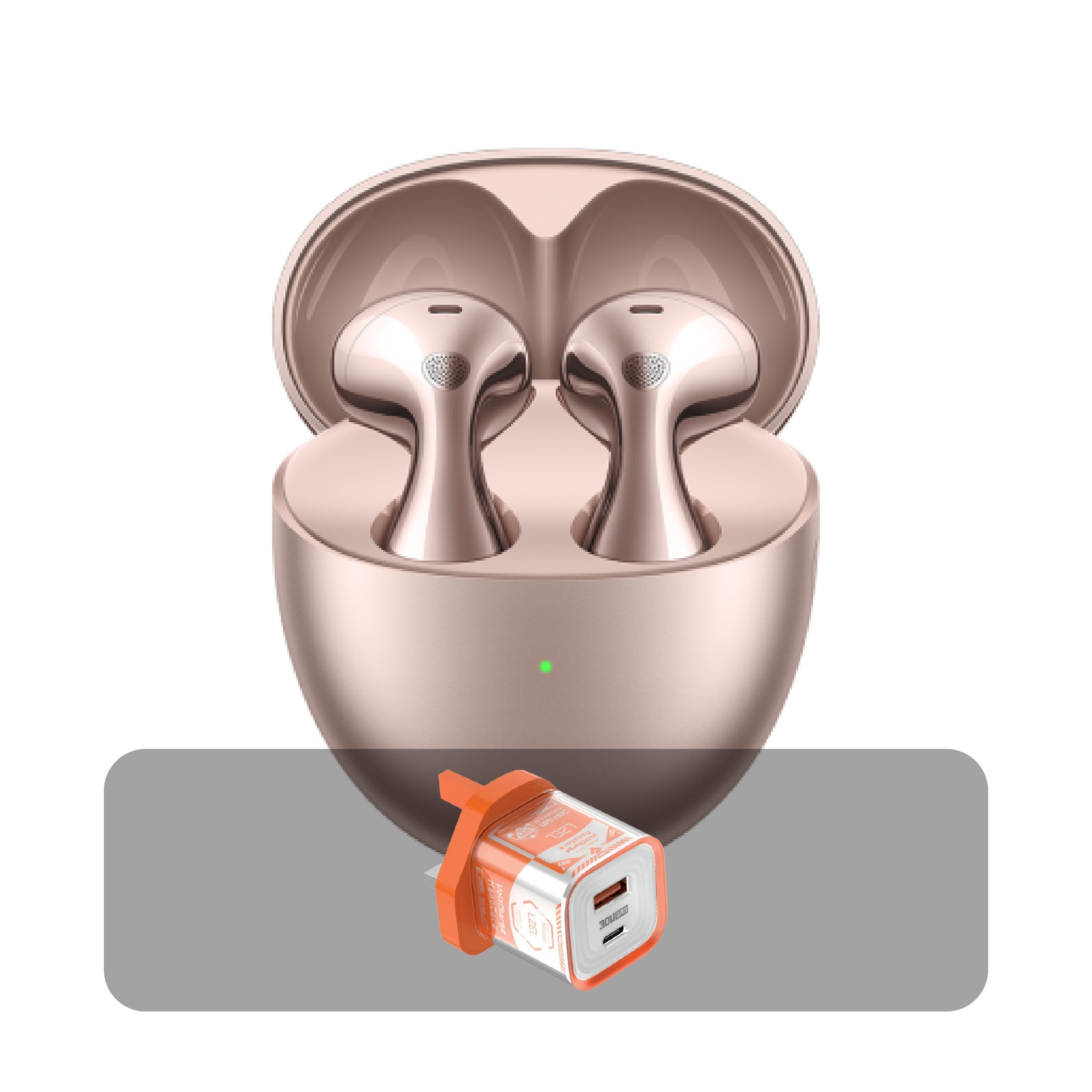Huawei FreeBuds 6 â?? Truly Wireless Bluetooth Open-Fit Earbuds with Charging Case  Bundle Offer | Rose Gold