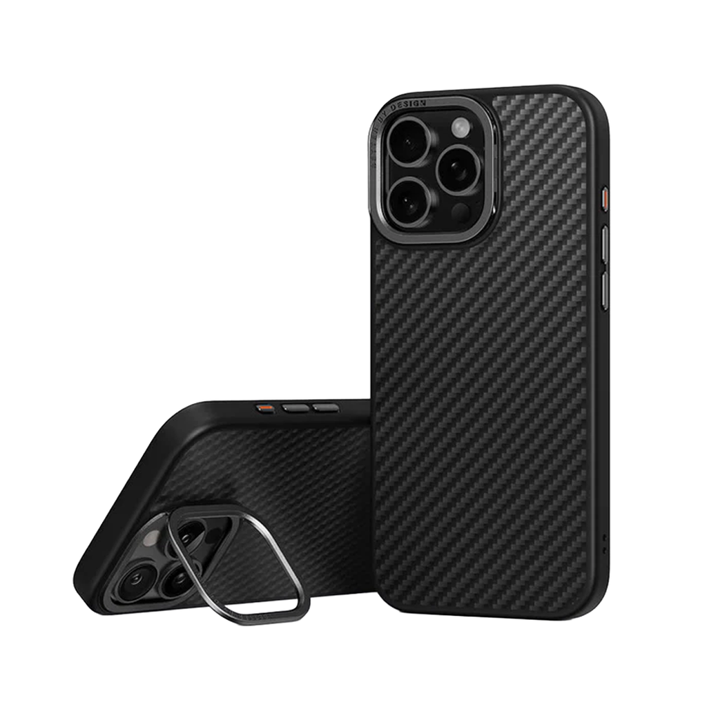 Uniq iPhone 16 Pro Hybrid Keva Max MagSafe Case With Camera Stand | Black