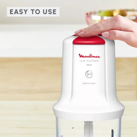 Moulinex Vegetable Chopper  Multi Moulinette 2 Speeds Mini  Chopper 400W 500 ml