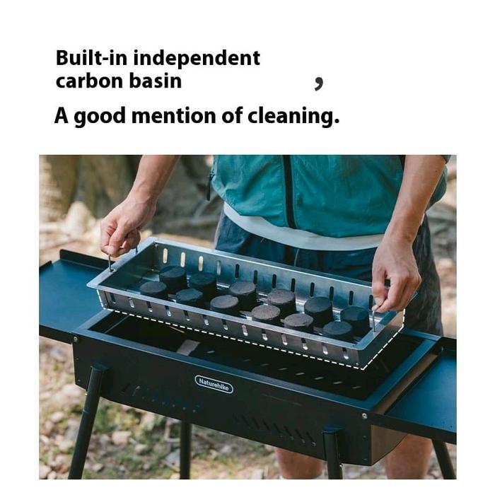 Naturehike (Moyan) Multi-functional Vertical Barbecue Grill | Black
