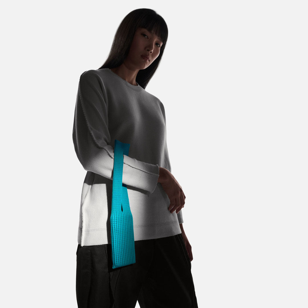 Phone Pocket with Strap â€“ Stretch Knit Wearable iPhone Holder 40 cm | Peacock