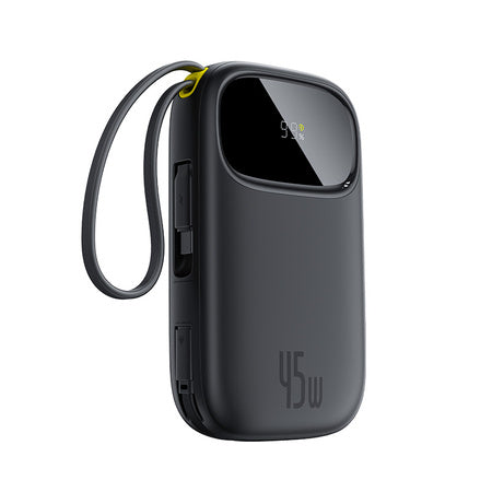 Baseus EnerFill FC31 Qpow 3 Digital Display Power Bank with USB-C+iP Cables 20000mAh 45W | Cosmic Black