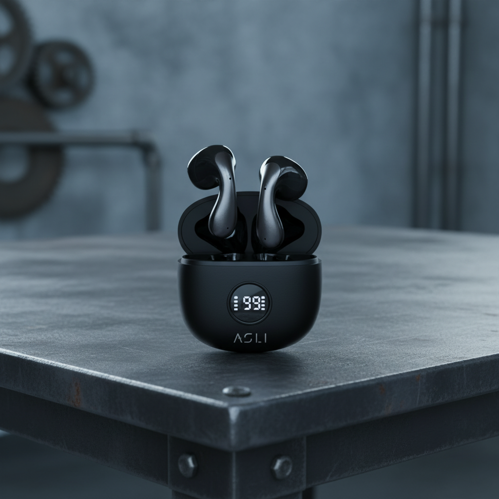 Asli Global EchoPods Pro TWS Bluetooth Earbuds with Touch Control IPX4 | Black