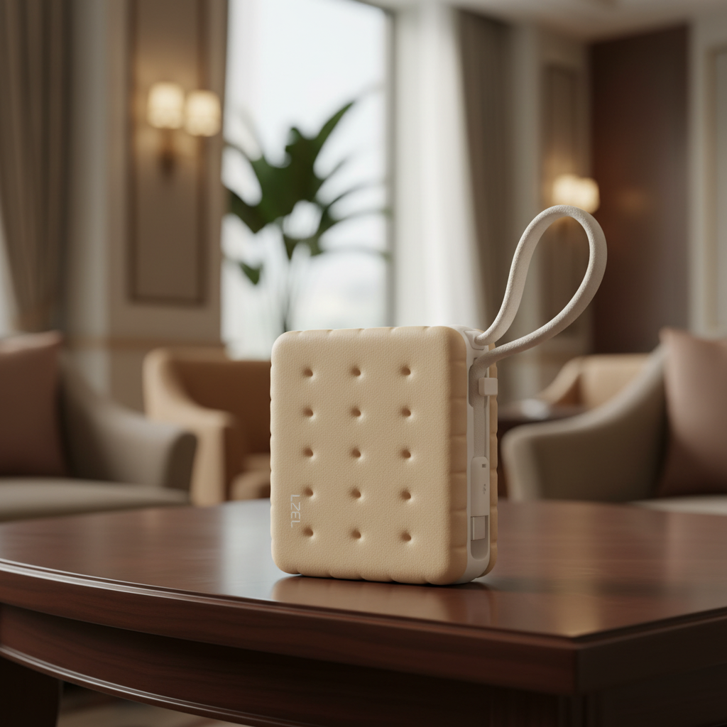 LZEL ZenoFlex MaxLux Mini 10000mAh PD Power Bank â€“ 20W Output / 18W Input (15W Wireless) | Beige