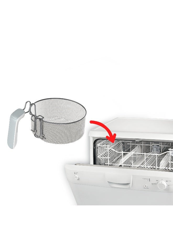 MOULINEX Deep Fryer 1.0Kg/1.8L Capacity - Deep Oil Strainer Included - Small Size - 1.8 L 1470 W  | White