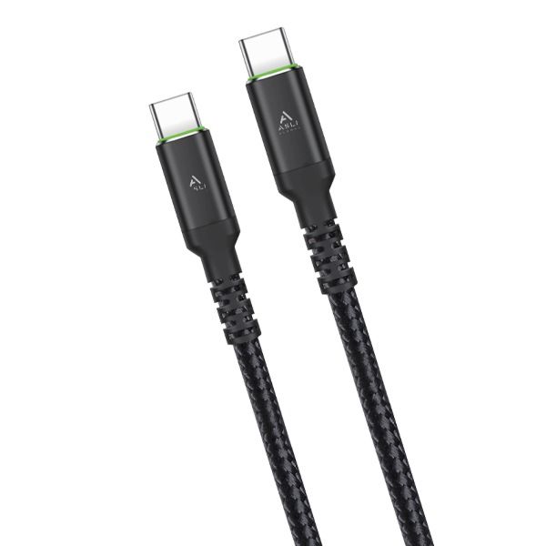Asli Global Power Wire Max USB-C to USB-C Cable 66W 2M | Black