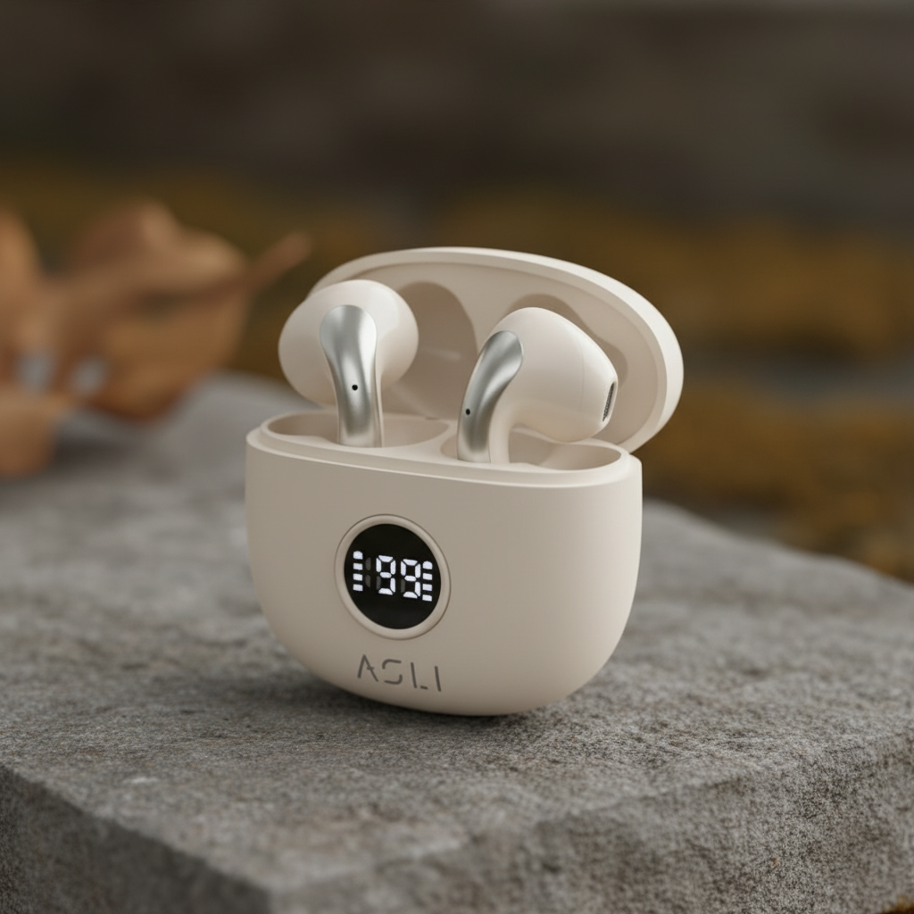 Asli Global EchoPods Pro TWS Bluetooth Earbuds with Touch Control IPX4 | Gold