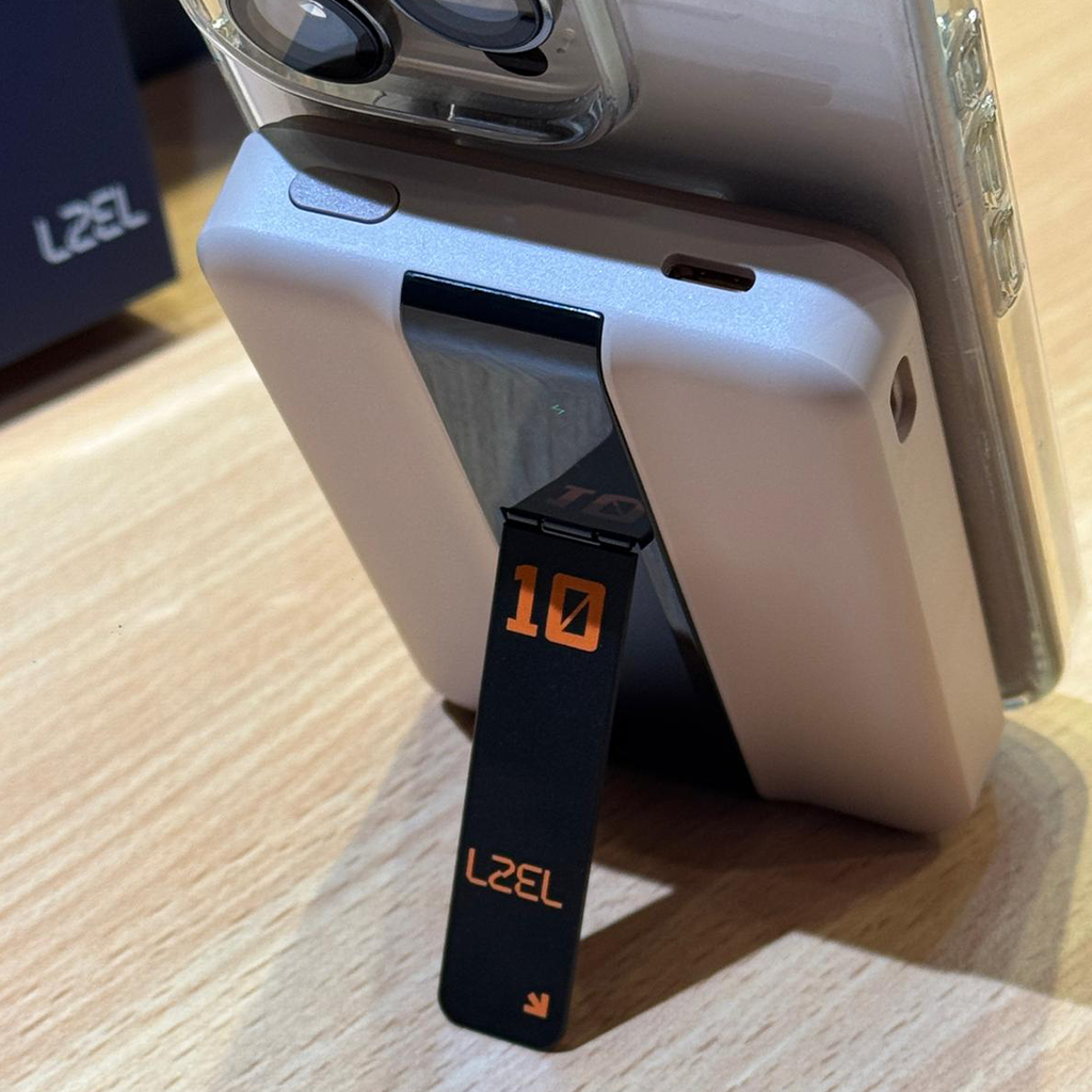 LZEL ZenoFlex MaxCharge 5000mAh Wireless Charging Power Bank â€“ 20W Wired Output / 18W Input (15W Wireless) | Mocha