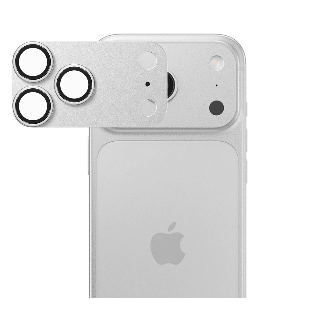 LZEL Metal Tempered Glass Camera For Iphone 17 Pro Max | Silver