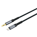 90 Percent AudioLine 90 Series Lightning to 3.5mm Audio Cable 1.2m | Black