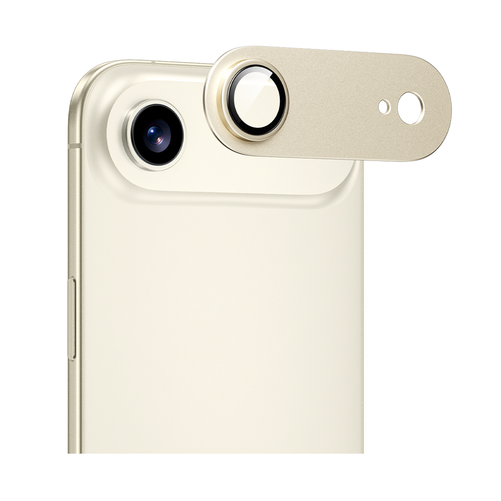 LZEL Metal Tempered Glass Camera For Iphone Air | Light Gold