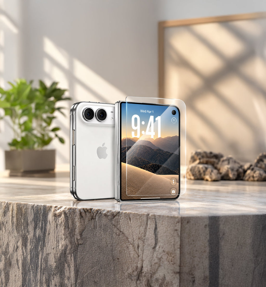 LZEL Duovex HD Tempered Glass Screen Protector for iPhone Duo â?? Reinforced Protection
