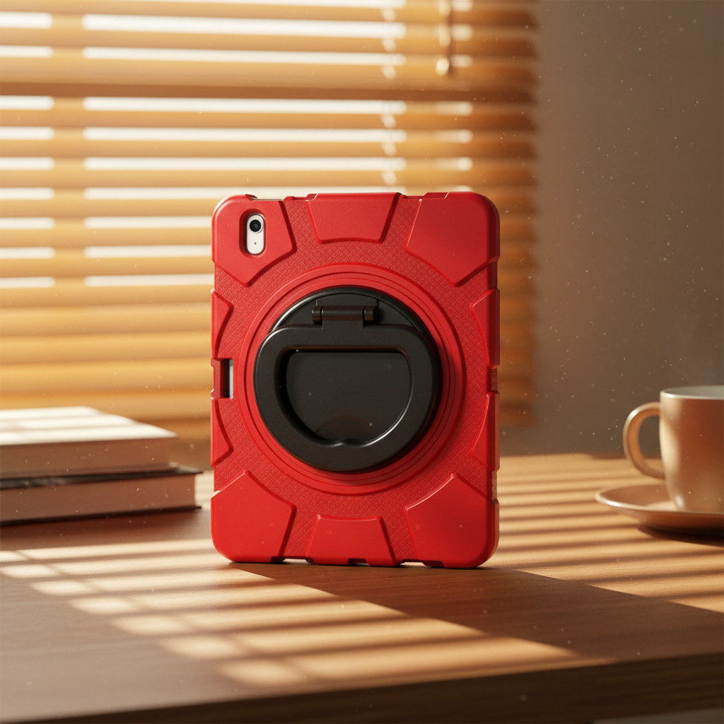 Asli Global Smartix Armor Shockproof Case for iPad 10th & 11th Generation (10.9" & 11") | Red/Black