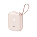 90 Percent Primflux Mini 22.5W Dual Built-In Cables Power Bank Powerdelivery Qc 3.0 | Usb-C & Lightning | Pink