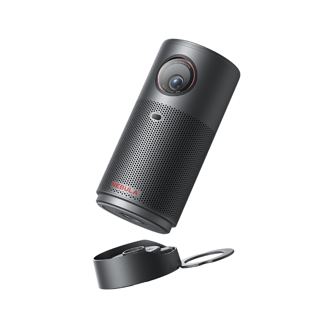 Nebula Capsule Air Smart 720p HD Mini Projector with Google TV, Transparent Touch Panel & Bluetooth | Black
