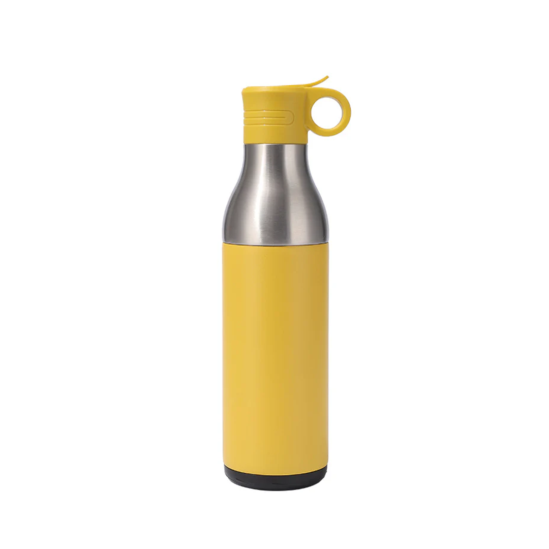 LZEL Natura Elva Vacuum Bottle Dual 400 mL + 400 mL | Yellow Aluminum