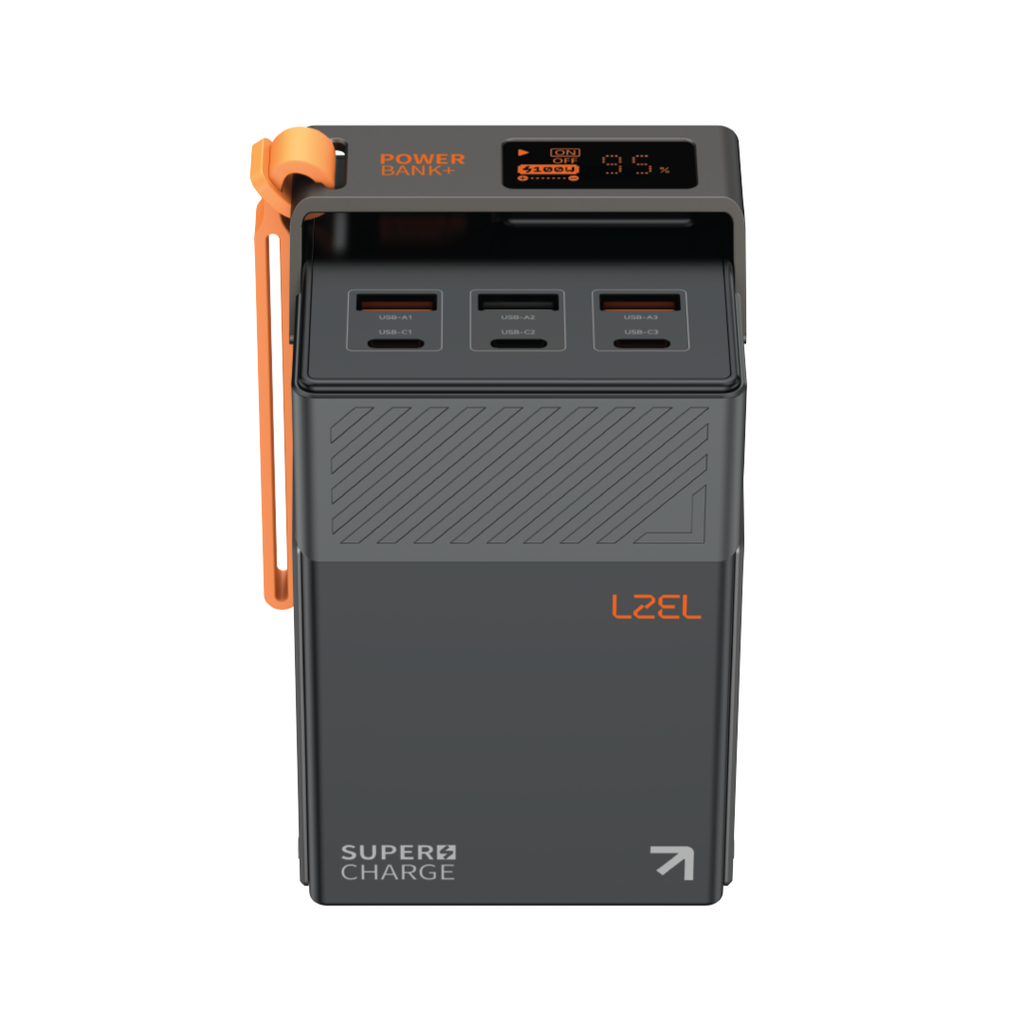 LZEL ZenoFlex UltraCore 50 50000mAh PD Fast Charging Power Bank â€“ 100W Output / 100W Input | Black