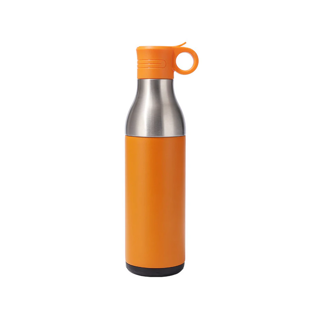 LZEL Natura Elva Vacuum Bottle Dual 400 mL + 400 mL | Orange Aluminum
