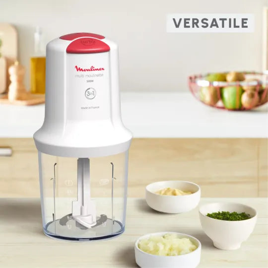 Moulinex Vegetable Chopper  Multi Moulinette 2 Speeds Mini  Chopper 400W 500 ml