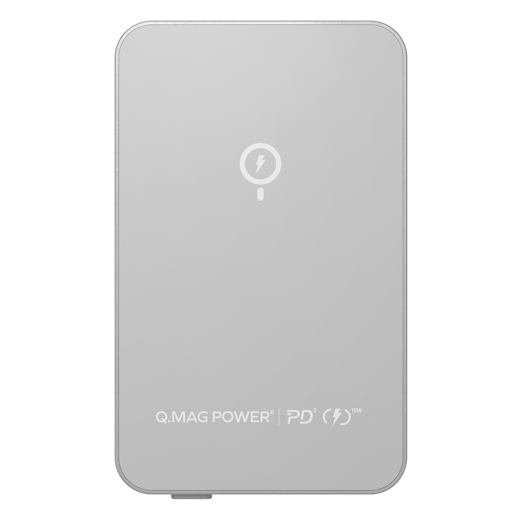 Momax Q.mag Power6 5000 Magnetic Wireless Battery Pack | Silver