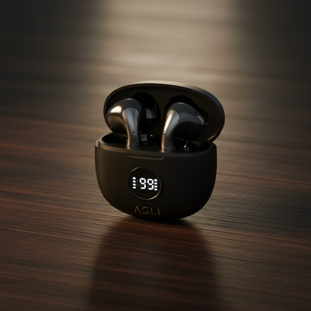Asli Global EchoPods Pro TWS Bluetooth Earbuds with Touch Control IPX4 | Black