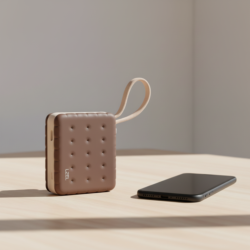 LZEL ZenoFlex MaxLux Mini 10000mAh PD Power Bank â€“ 20W Output / 18W Input (15W Wireless) | Coffee