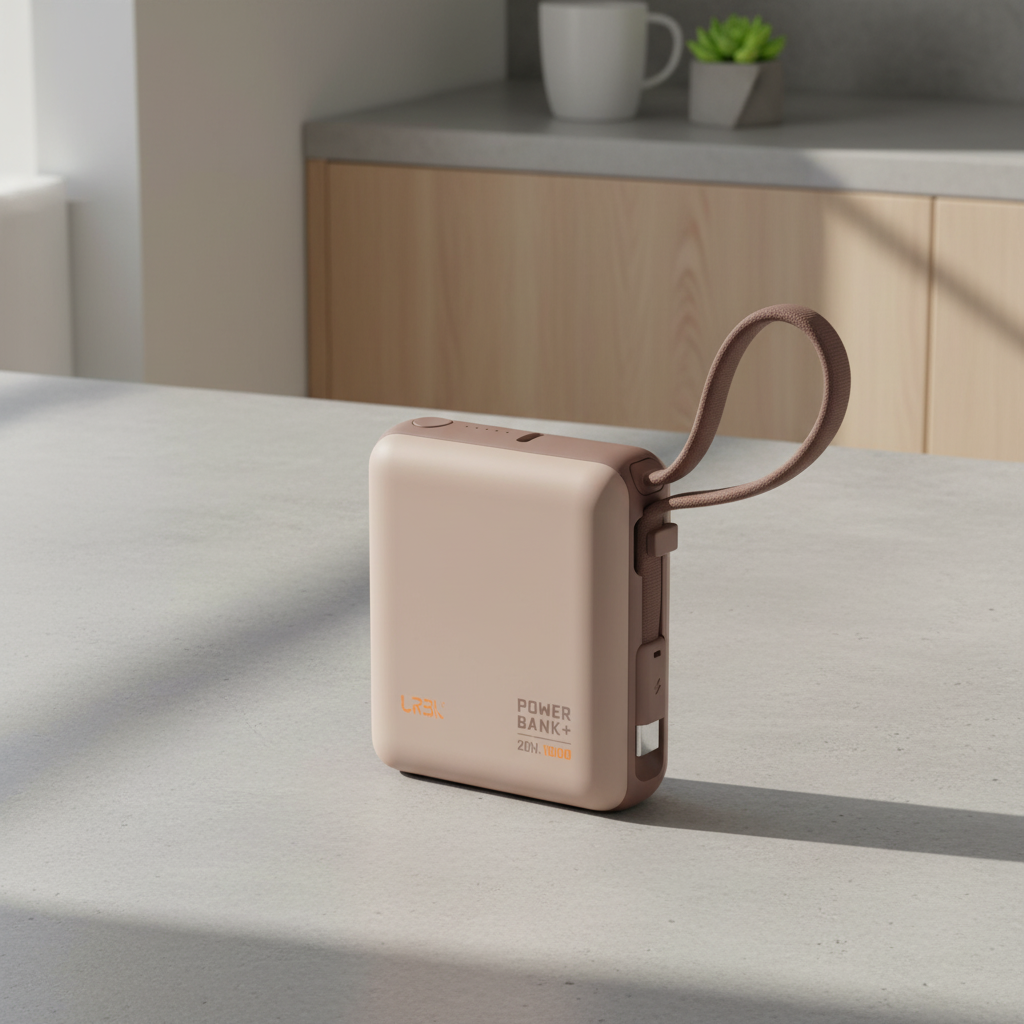 LZEL ZenoFlex Volt Mini 10000mAh PD Power Bank â€“ 20W Output / 18W Input | Mocha