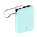 LZEL PrimeBrio 5K Mini PD Power Bank – 5000mAh, 20W, Built-in Type-C Cable | Light Green