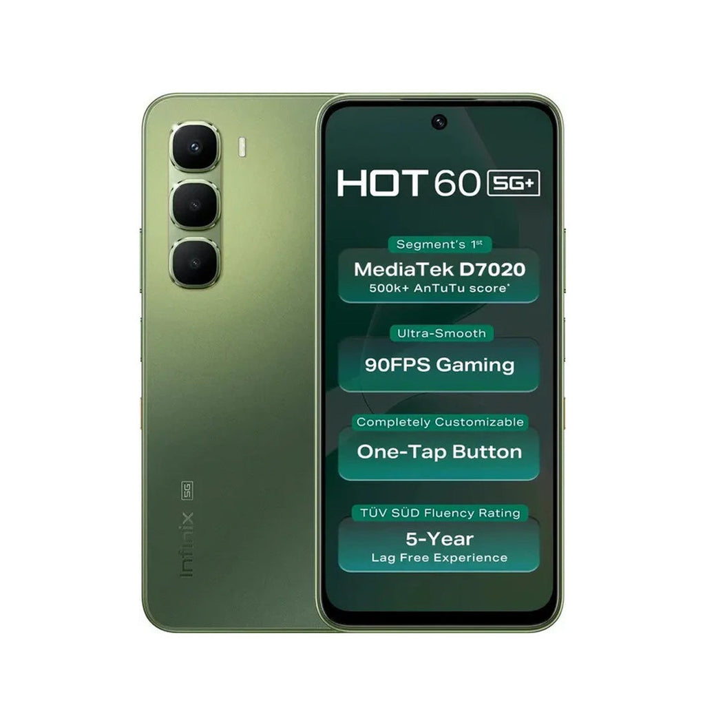 Infinix Hot 60 5G - 6GB RAM - 128GB Storage + Bundle Offer | Tundra Green