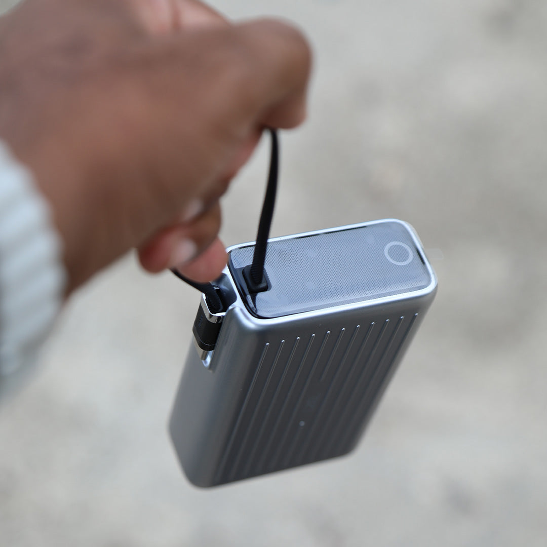 LZEL Neurode Sync 20000Mah Pd3.0 & Qc3.0| 65W |Built-In-Usb-C Cable Pd Power Bank