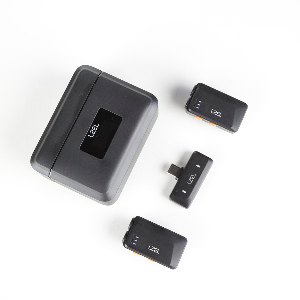 LZEL 2.4 GHz Wireless Microphone – Portable, AI Noise Reduction, 48 kHz High-Fidelity Audio