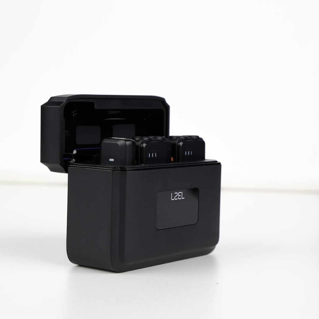 LZEL 2.4 GHz Wireless Microphone – Portable, AI Noise Reduction, 48 kHz High-Fidelity Audio