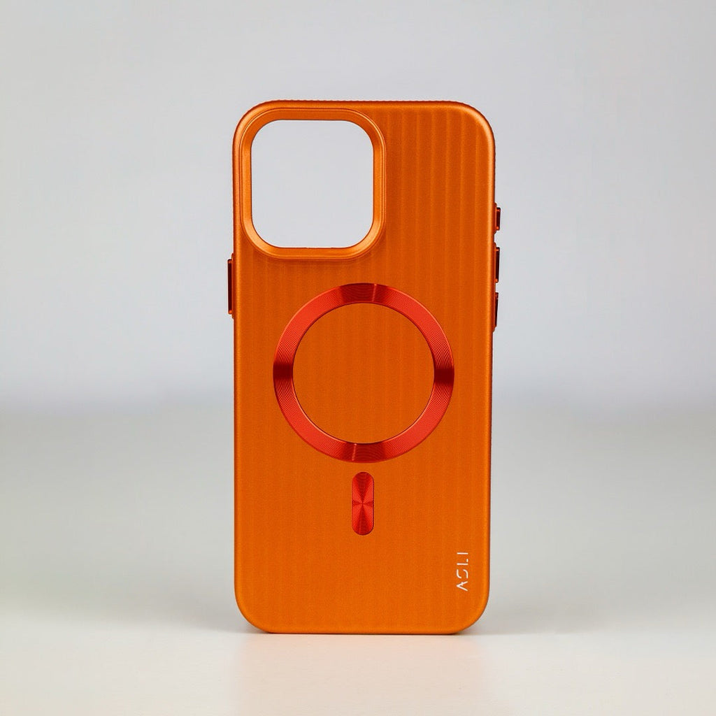 ASLI Corrugared Ridge Premium Metalic Case With Enhanced Camera Protection Case For iPhone 16 Pro