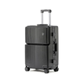 90 Percent 4 Wheels Abs Aluminum Frame 20 Inch Suitcase | Black